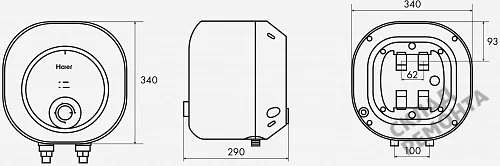 Фото Водонагреватель накопительный Haier ES10V-MQ1, 10 л – купить в Тюмени: цена, описание, фото. Интернет-магазин 6