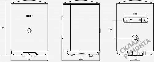 Фото Водонагреватель накопительный Haier ES80V-C1, 80 л – купить в Тюмени: цена, описание, фото. Интернет-магазин 5