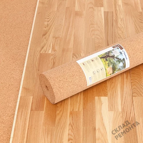 Фото Подложка рулонная Amorim пробковая, GO4CORK NATURE 2-5 мм под ламинат и паркет бежевая – купить в Тюмени: цена, описание, фото. Интернет-магазин 6